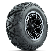 GTW Nexus Black/Silver 14 in Wheels with 25x10-14 Barrage Mud Tires – Full Set