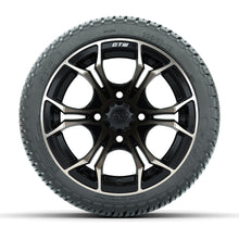 GTW Spyder Bronze/Matte Black 12 in Wheels with 205/30-12 Fusion Street Tires – Full Set