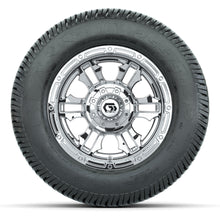 GTW® Shogun Chrome 12 in Wheels with 255/50-12 Excel Classic Street Tires – Full Set