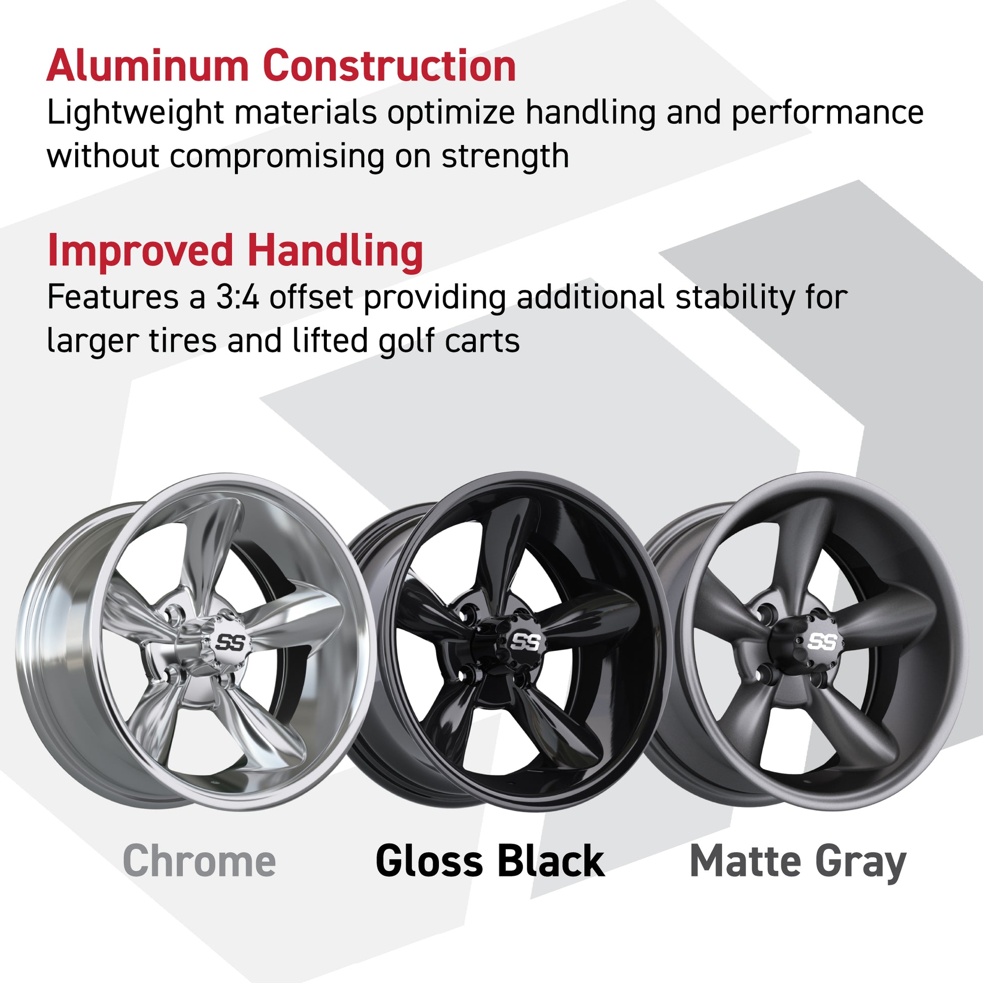 GTW Godfather Black 10 in Wheels with 205/50-10 Mamba Street Tires – Full Set
