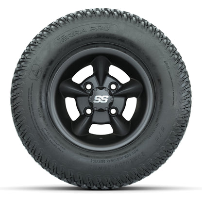 GTW Godfather Matte Gray 10 in Wheels with 20x10-10 S-Pattern Terra Pro Street Tires – Full Set