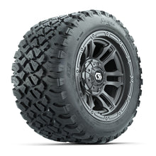 GTW® Shogun Gunmetal 12 in Wheels with 20X10-12 Nomad Steel Belt Radial All-Terrain Tires – Full Set