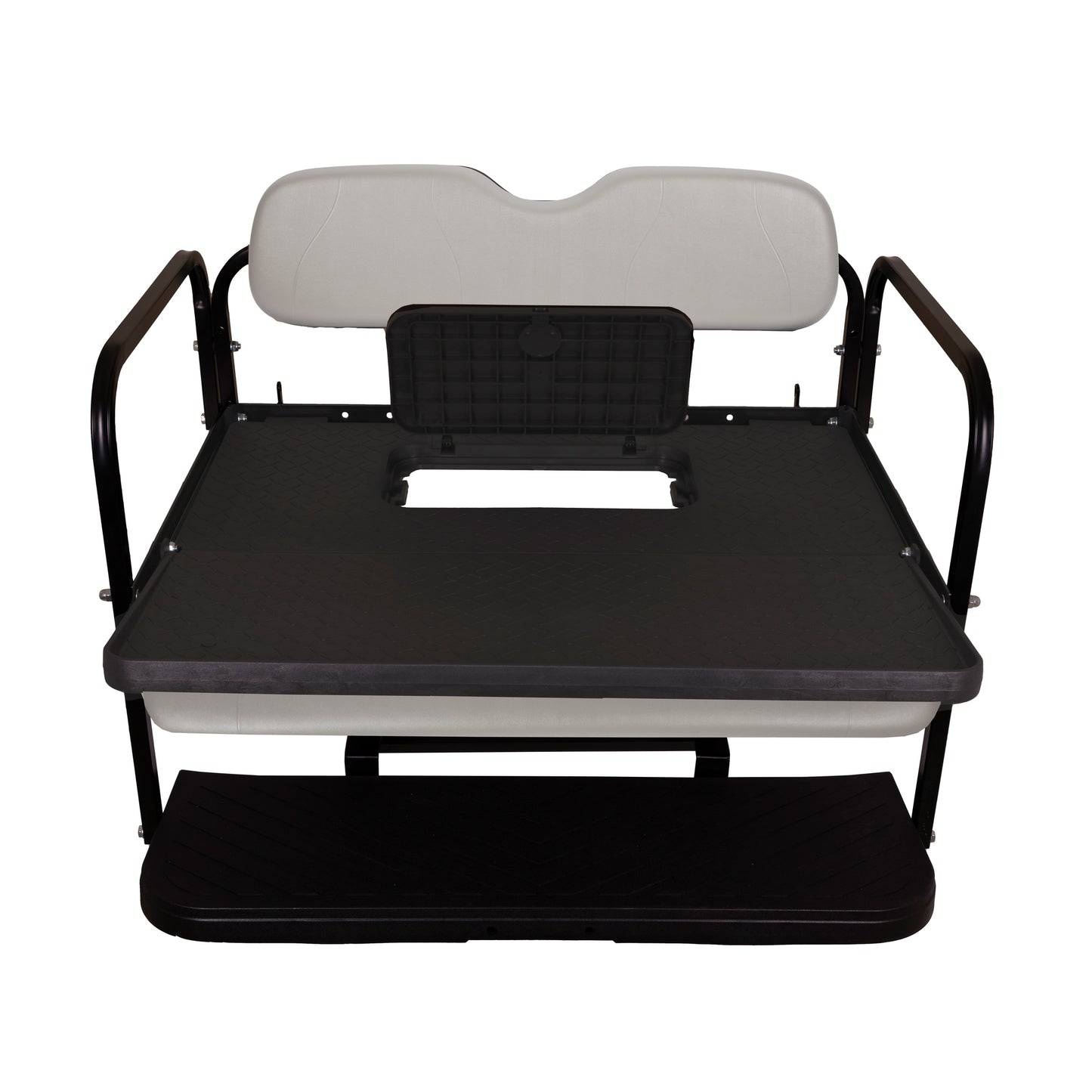 GTW MACH3 Rear Flip Seat for Club Car Precedent, Tempo, & Onward - Gray (Years 2004-Up)