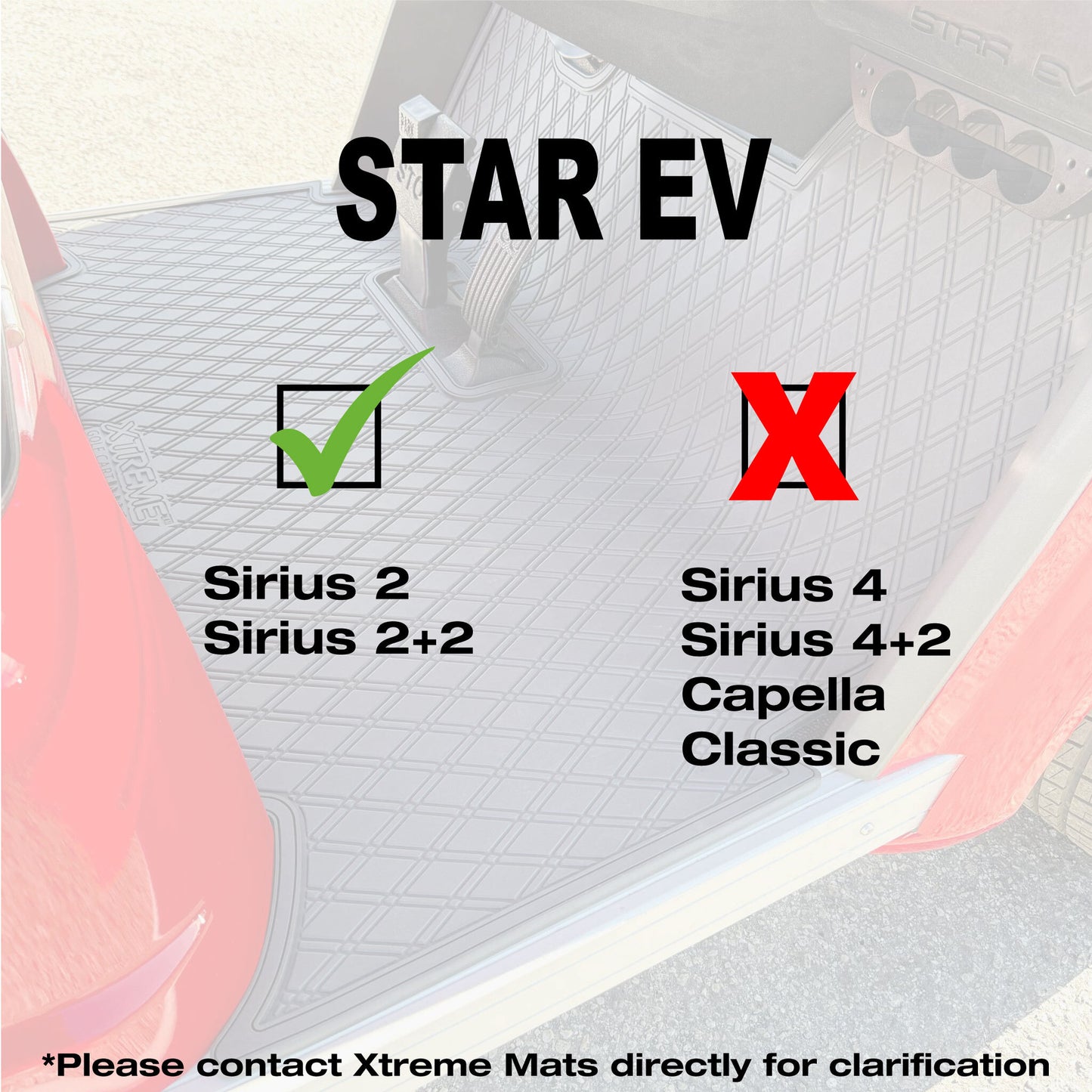Xtreme Floor Mats for Star Sirius - Black/Gray