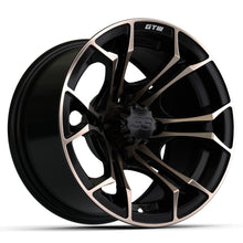 12″ GTW® Spyder Matte Black with Bronze Accents Wheel