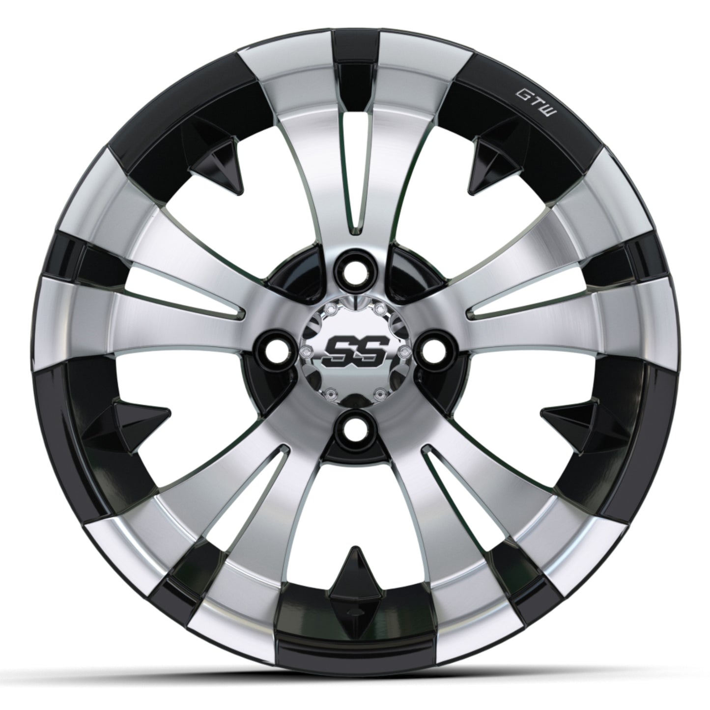 14″ GTW® Vampire Black with Machined Accents Wheel