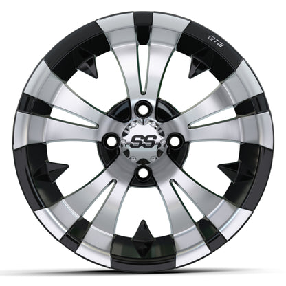 14″ GTW® Vampire Black with Machined Accents Wheel