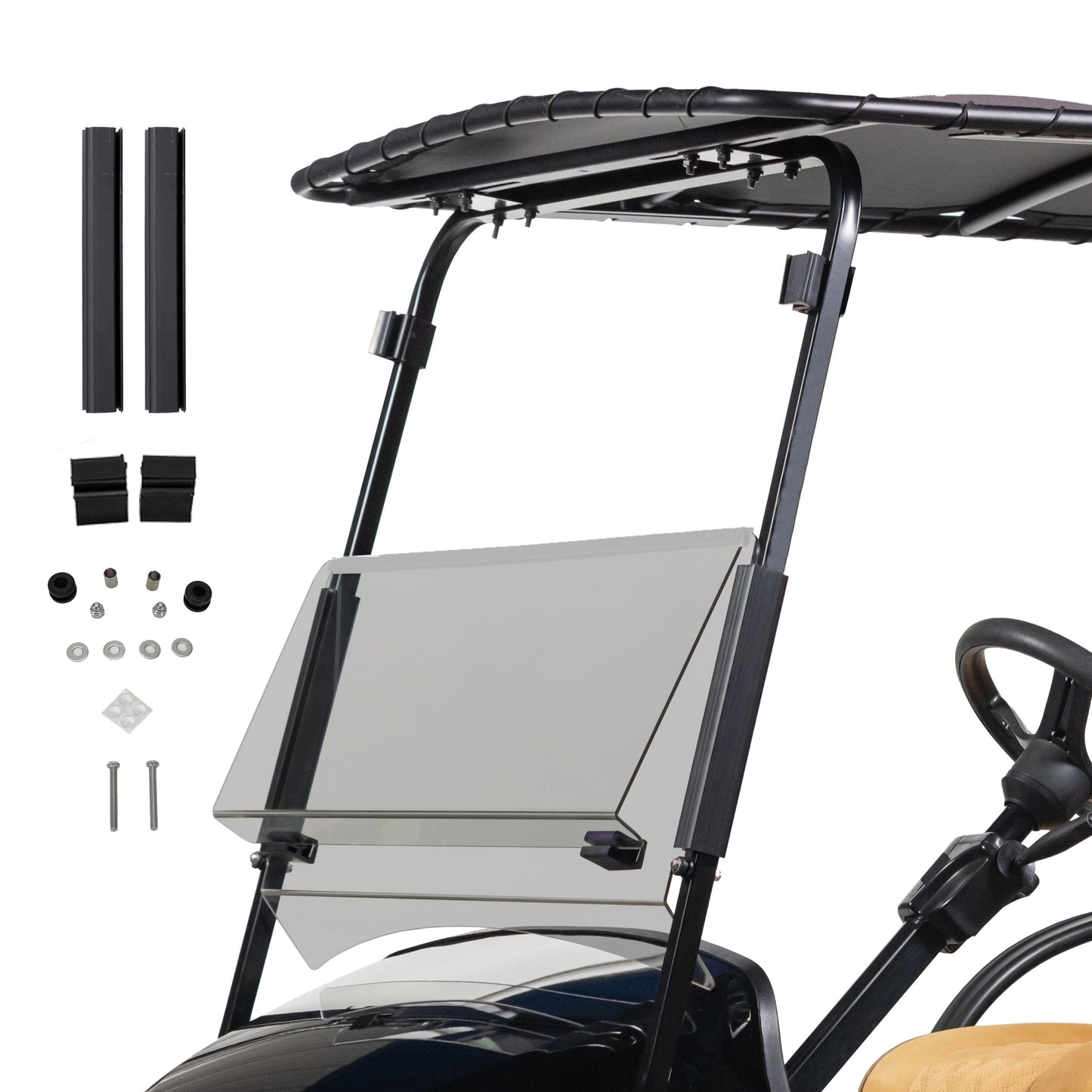 RedDot EZGO TXT Bolt Folding 3/16" Tinted Windshield (Years 1994.5-2013)