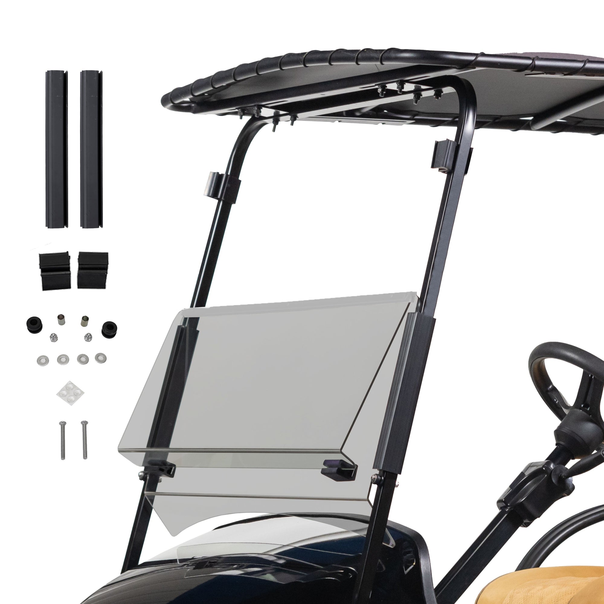 RedDot EZGO TXT Bolt Folding 3/16" Tinted Windshield (Years 1994.5-2013)