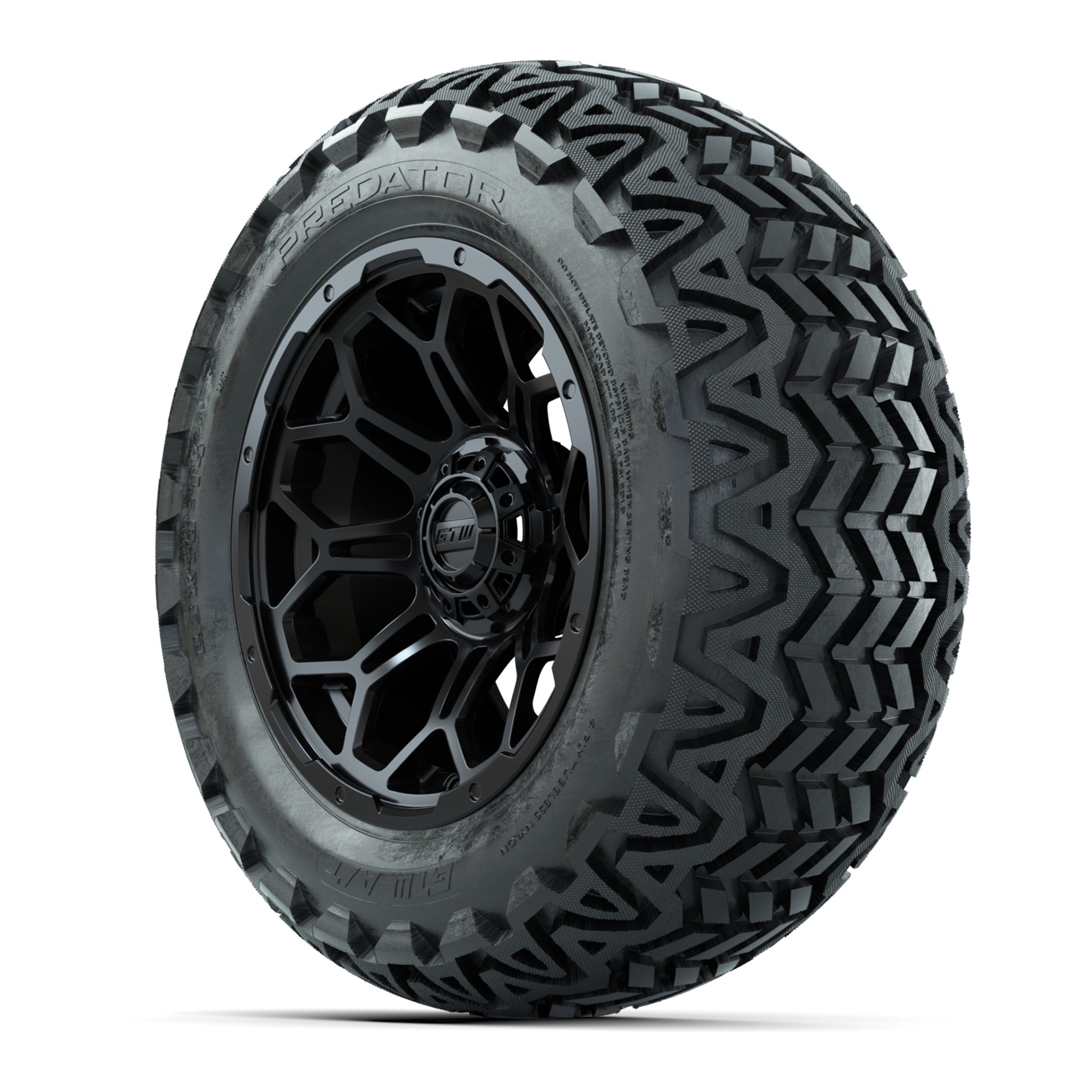 Set of (4) 14 in GTW Bravo Wheels with 23x10-14 GTW Predator All-Terrain Tires