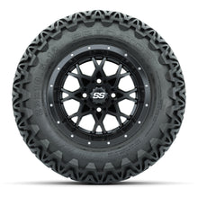 GTW® Vortex 2 Matte Black 12 in Wheels with 23X10.5-12 Predator All-Terrain Tires – Full Set