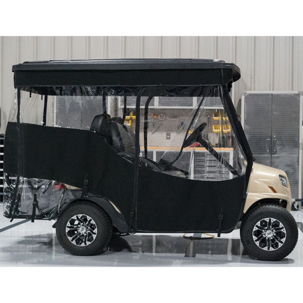 RedDot Chameleon 4 Passenger Track Style Black Enclosure - EZGO TXT/T48