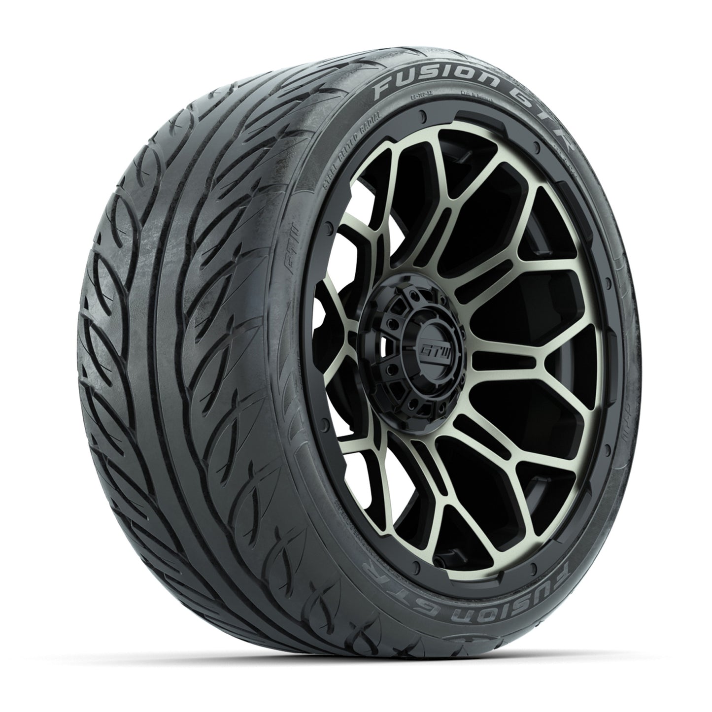 GTW Bravo Matte Bronze 15 in Wheels with 215/40-R15 Fusion GTR Steel Belt Radial Street Tires – Full Set
