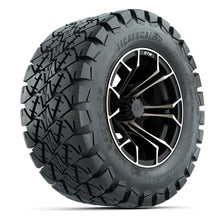 GTW® Spyder Matte Black/Bronze 12 in Wheels with 22X10-12 Timberwolf All-Terrain Tires – Full Set