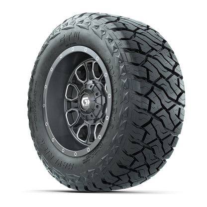 GTW® Volt Gunmetal 12 in Wheels with 23x10-R12 Maverick All-Terrain Tires – Full Set