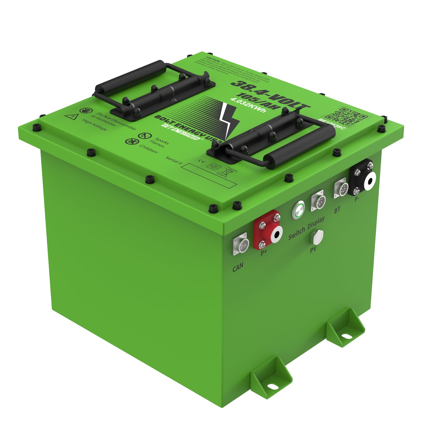 Bolt Energy EZGO TXT 36V, 38V 105AH Professional Battery Kit