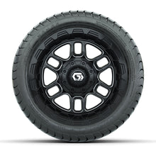 Set of (4) 12 in GTW® Titan Machined & Black Wheels with 215/35-12 Mamba Street Tires