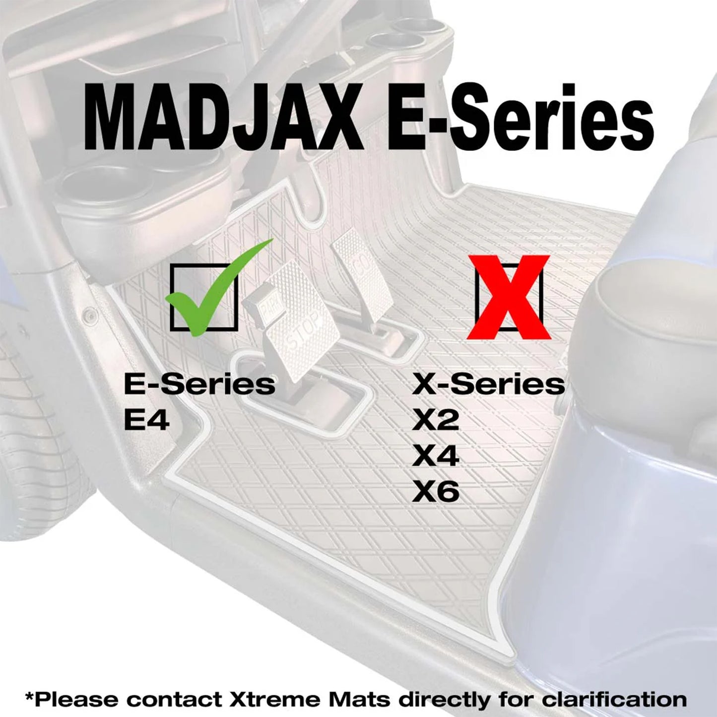 Xtreme Floor Mats for MadJax XSeries E-Series - Black/Gray