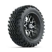 GTW Vortex Machined/Matte Grey 14 in Wheels with 23x10.00-14 Rogue All Terrain Tires - Full Set