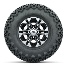 GTW Specter Black and Machined Wheels with 22in Predator A-T Tires - 10 Inch