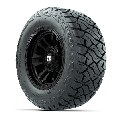GTW Shogun Black 12 in Wheels with 23x10.00-R12 Maverick All-Terrain Tires – Full Set