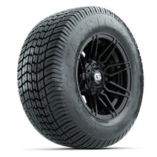 GTW® Stealth Gloss Black 12 in Wheels with 255/50-12 Excel Classic Street Tires – Full Set