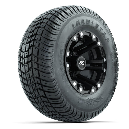 GTW Specter Matte Black 10 in Wheels with 205/65-10 Kenda Load Star Street Tires – Full Set