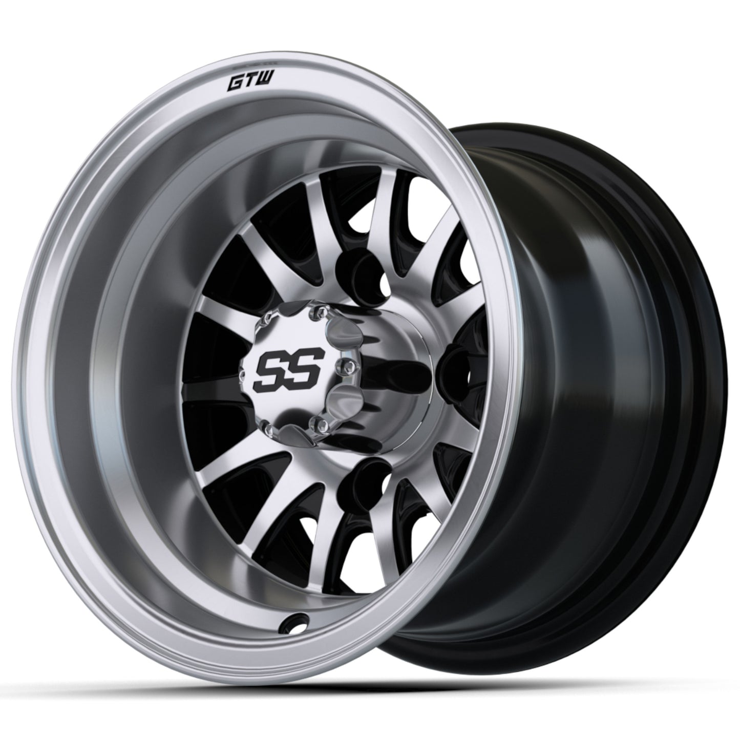 10'' GTW® Medusa Black with Machined Accents Wheel