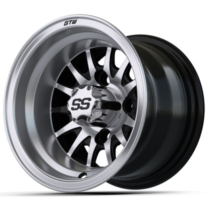 10'' GTW® Medusa Black with Machined Accents Wheel