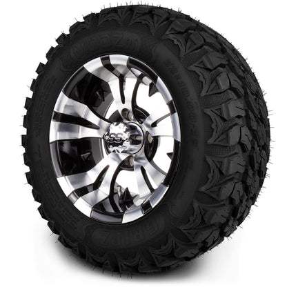MODZ® 12" Vampire Machined Black Wheels & Off-Road Tires Combo