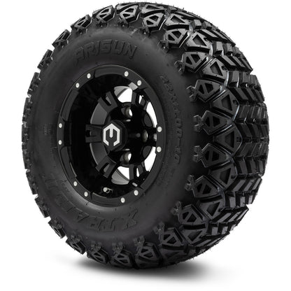 MODZ® 10" Ambush Glossy Black Wheels & Off-Road Tires Combo