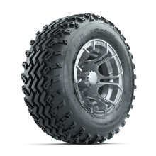 GTW Spyder Silver 12 in Wheels with 23x10.00-12 Rogue All Terrain Tires - Full Set