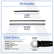 EZGO RXV 6-Gauge Battery Cable Set (Years 2008-Up)