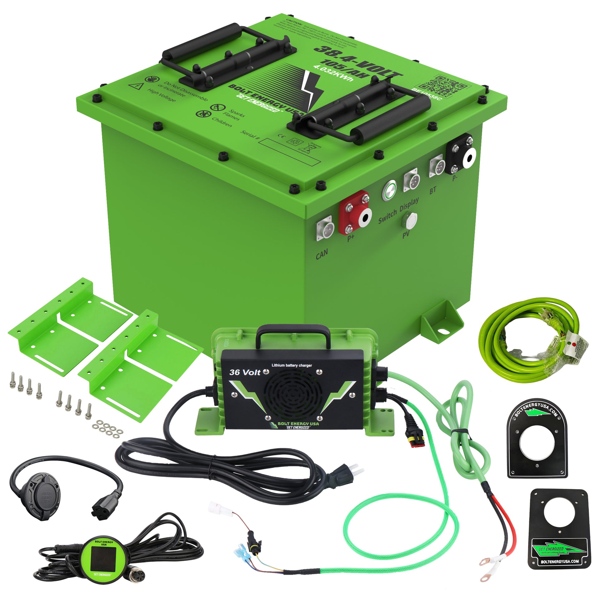 Bolt Energy Yamaha G1-G16, 38V 105AH Standard Battery Kit