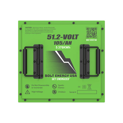 Bolt Energy 51V 105AH Lithium Square Battery