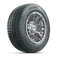 Set of (4) 12 in GTW® Stellar Chrome Wheels with 215/50-R12 Fusion S/R Street Tires