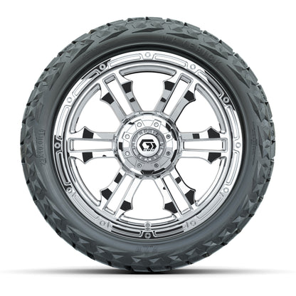 GTW Shogun Chrome 15 in Wheels with 23x10.00-R15 Maverick All-Terrain Tires – Full Set