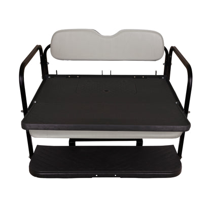 GTW MACH3 Rear Flip Seat for Club Car Precedent, Tempo, & Onward - Gray (Years 2004-Up)
