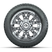 GTW® Stellar Chrome 12 in Wheels with 215/40-12 Excel Classic Street Tires – Full Set