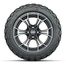 GTW Spyder Matte Grey 14 in Wheels with 22x10-14 GTW Timberwolf All-Terrain Tires – Full Set