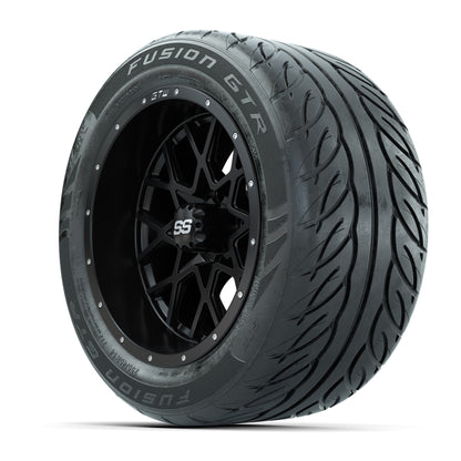 Set of (4) 14 in GTW Vortex Wheels with 255/45-R14 Fusion GTR Street Tires