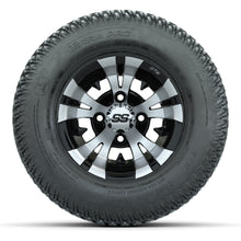 GTW Vampire Black/Machined 10 in Wheels with 20x10-10 S-Pattern Terra Pro Street Tires – Full Set