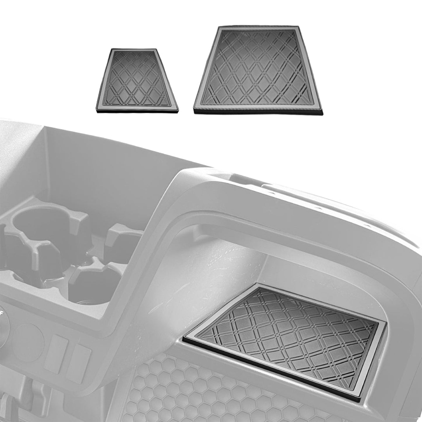 Xtreme Dash Mats for EZGO RXV 2024-Up - Black/Gray