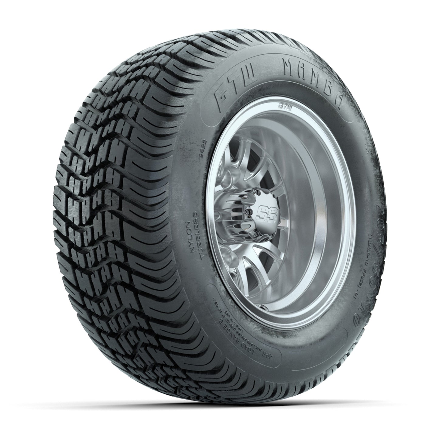 Set of (4) 10 in GTW Medusa Wheels with 205/50-10 GTW Mamba Street Tires
