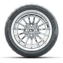 GTW® Boost Chrome 14 in Wheels with 225/40-R14 Fusion GTR Steel Belt Radial Street Tires – Full Set