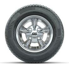 GTW Godfather Chrome 10 in Wheels with 205/50-R10 Fusion S/R Radial Steel Belt Street Tires – Full Set