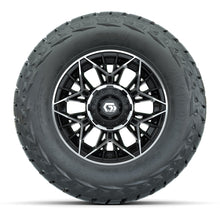 GTW® Stellar Black/Machined 12 in Wheels with 23x10-R12 Maverick All-Terrain Tires – Full Set