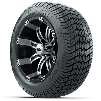 Set of (4) 12 in GTW Tempest Wheels with 215/40-12 Excel Classic Street Tires