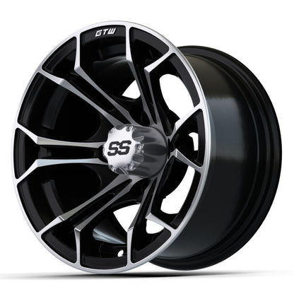 12'' GTW® Spyder Black with Machined Accents Wheel