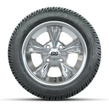 GTW® Godfather Chrome 12 in Wheels with 215/40-12 Excel Classic Street Tires – Full Set